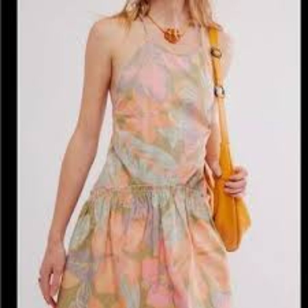 NWT: Free People Deserted Island Mini Dress Size Small - Picture 2 of 9